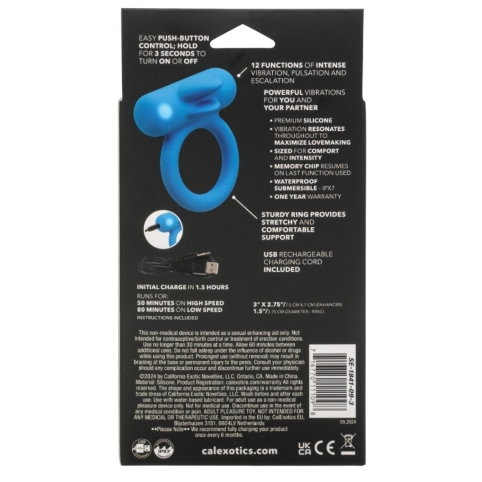 CALEXOTICS SILICONE RECHARGEABLE DOUBLE TROUBLE