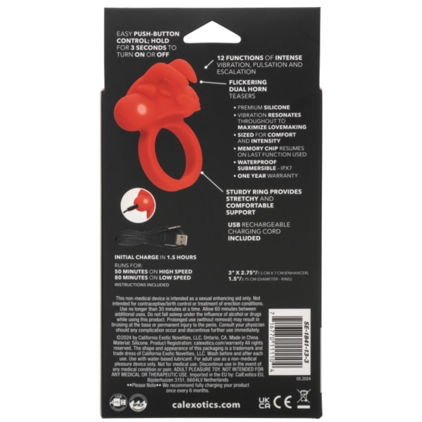 CALEXOTICS SILICONE RECHARGEABLE THE MATADOR