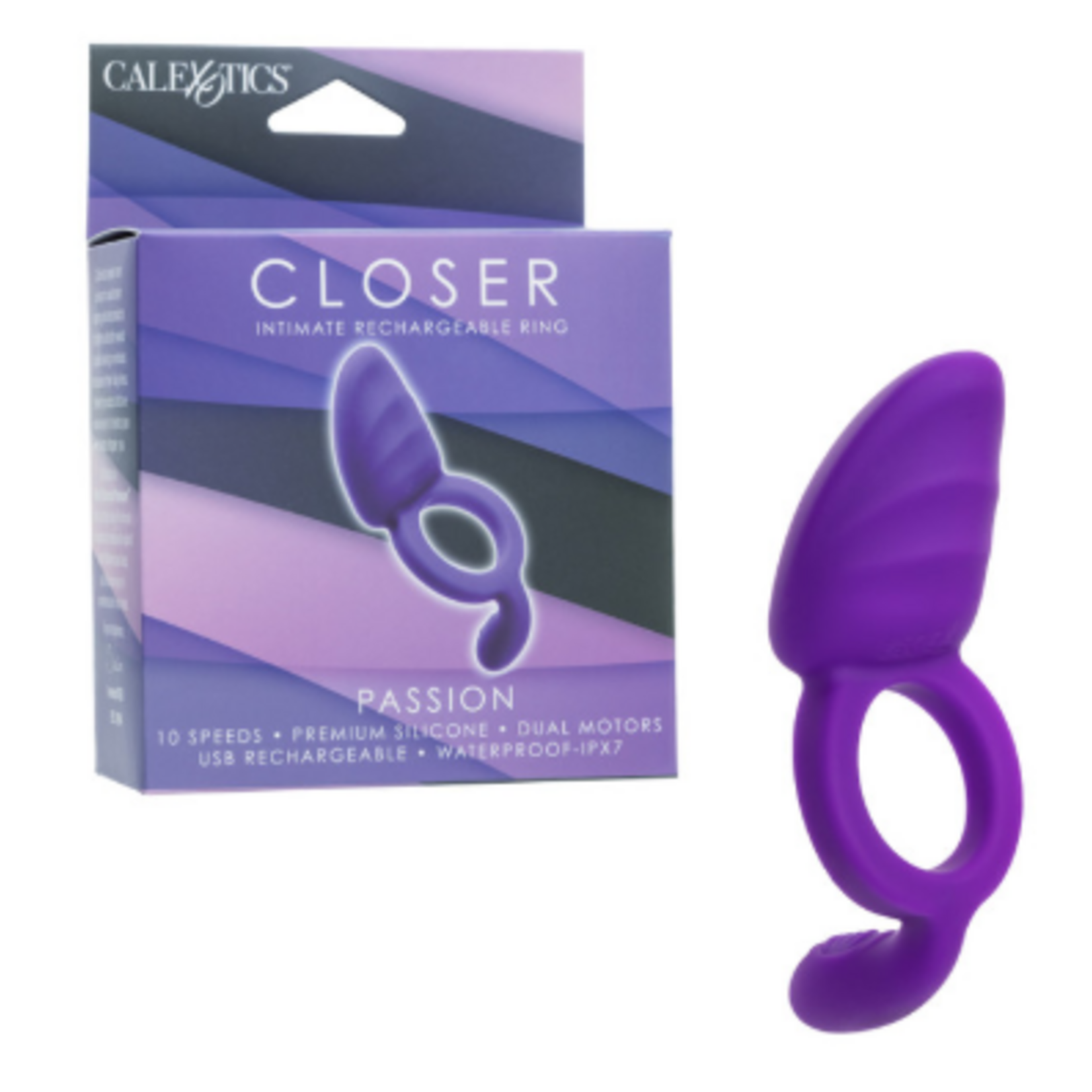 CALEXOTICS CLOSER INTIMATE RECHARGEABLE RING PASSION