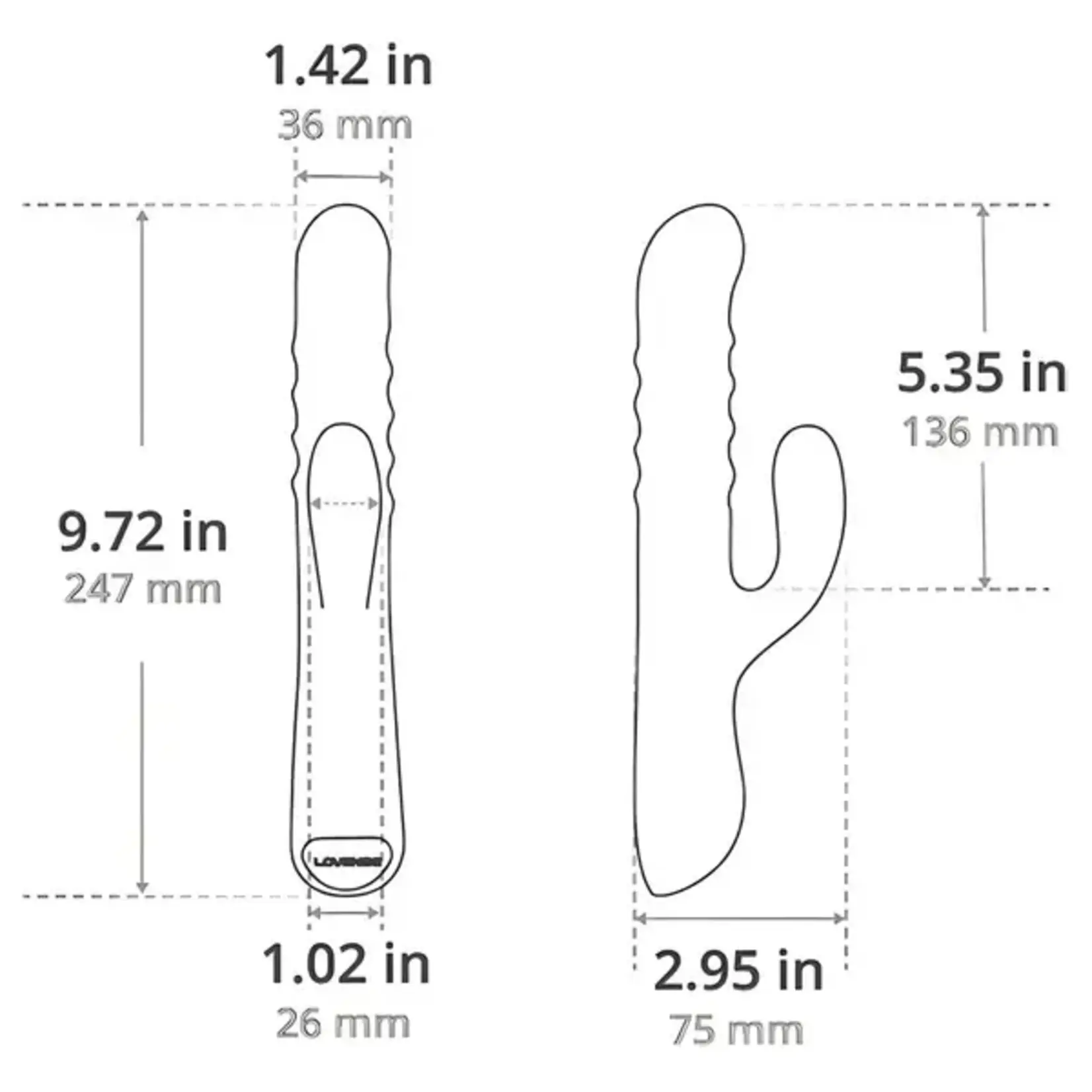 LOVENSE LOVENSE - VELVO BEADED G-SPOT AND CLIT RABBIT VIBRATOR