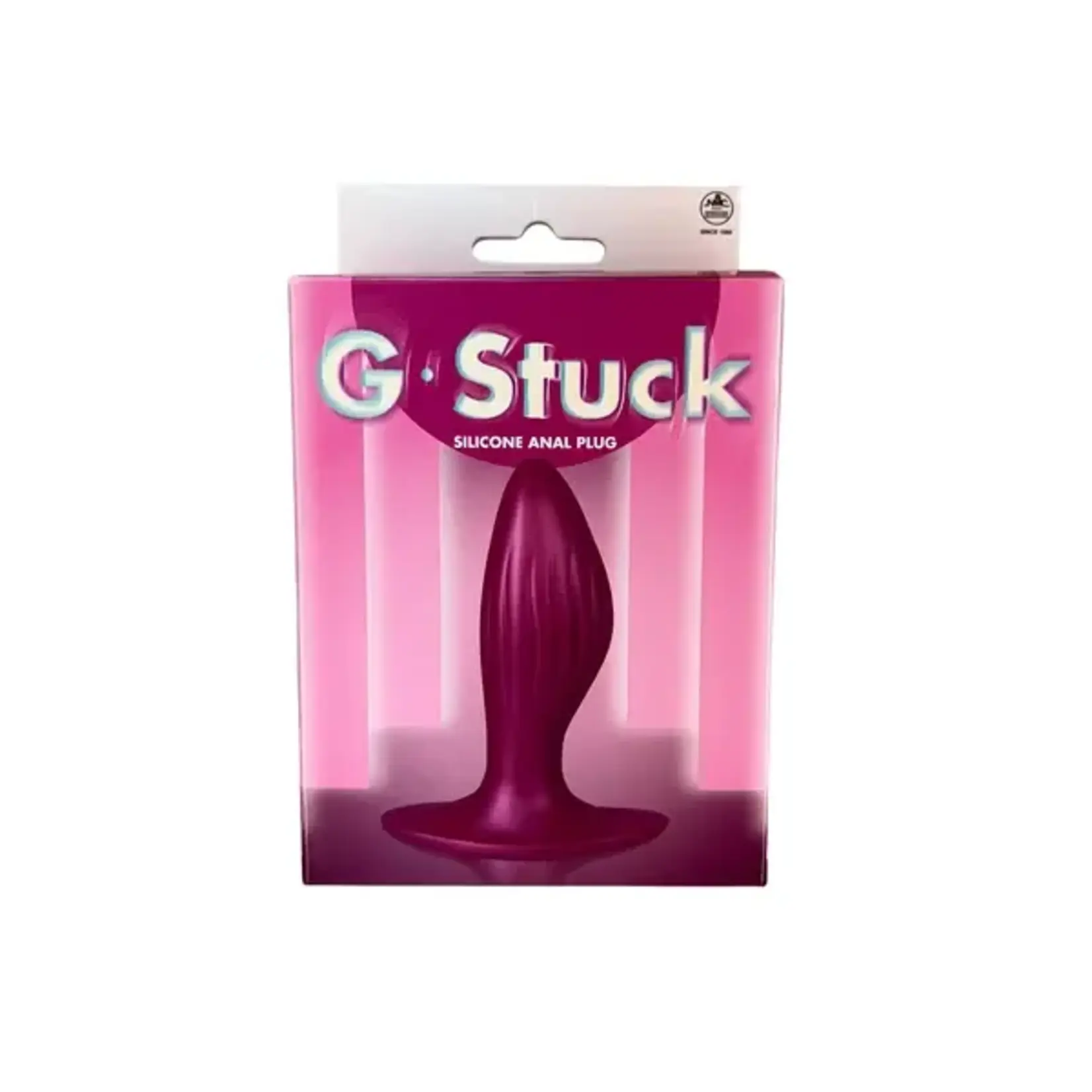 NMC - G STUCK - SILICONE ANAL PLUG - METALLIC RED