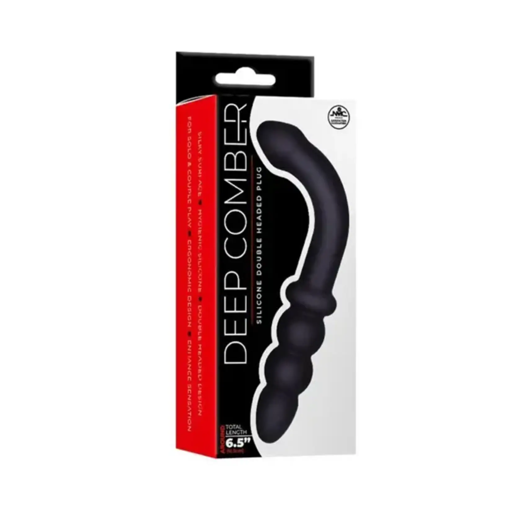 NMC - DEEP COMBER - SILICONE DOUBLE HEADED PLUG - 6.5 IN - BLACK