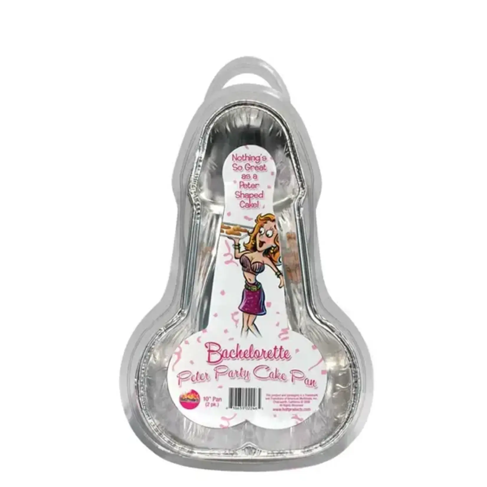 HOTTPRODUCTS BACHELORETTE PECKER PARTY CAKE PAN - MEDIUM- 2PC SET