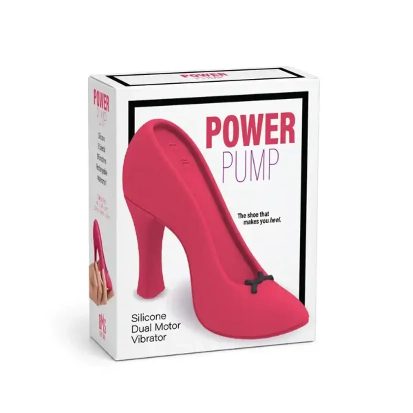 POWER PUMP – SILICONE DUAL MOTOR VIBRATOR – RED