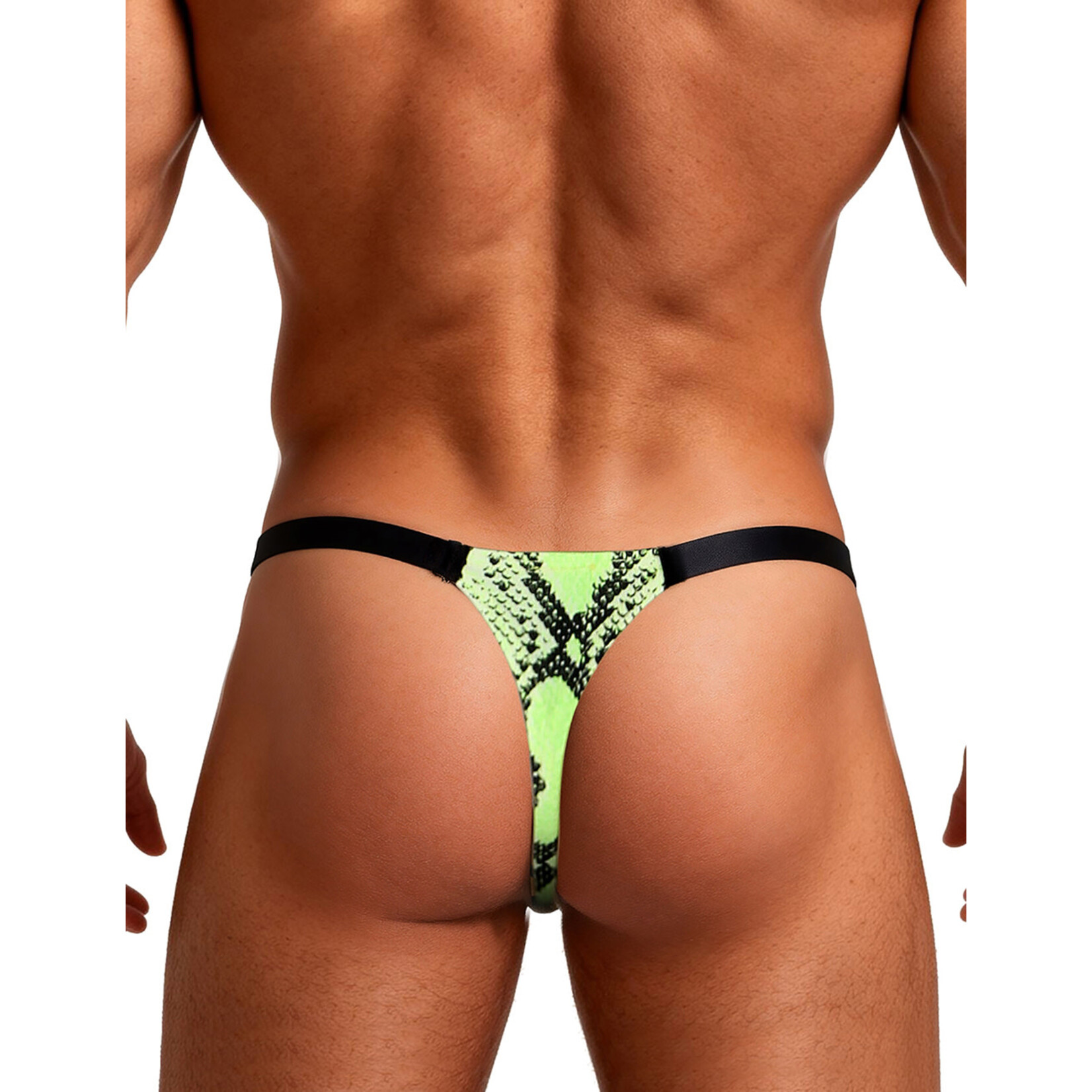 OH YEAH! OH YEAH! SEXY SNAKESKIN PATTERN LOW RISE MEN THONG L