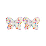 OH YEAH! OH YEAH! COLORFUL BUTTERFLY GLASS RHINESTONE NIPPLE COVERS ONE SIZE