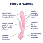 SATISFYER SATISFYER TRIPLE OH PINK