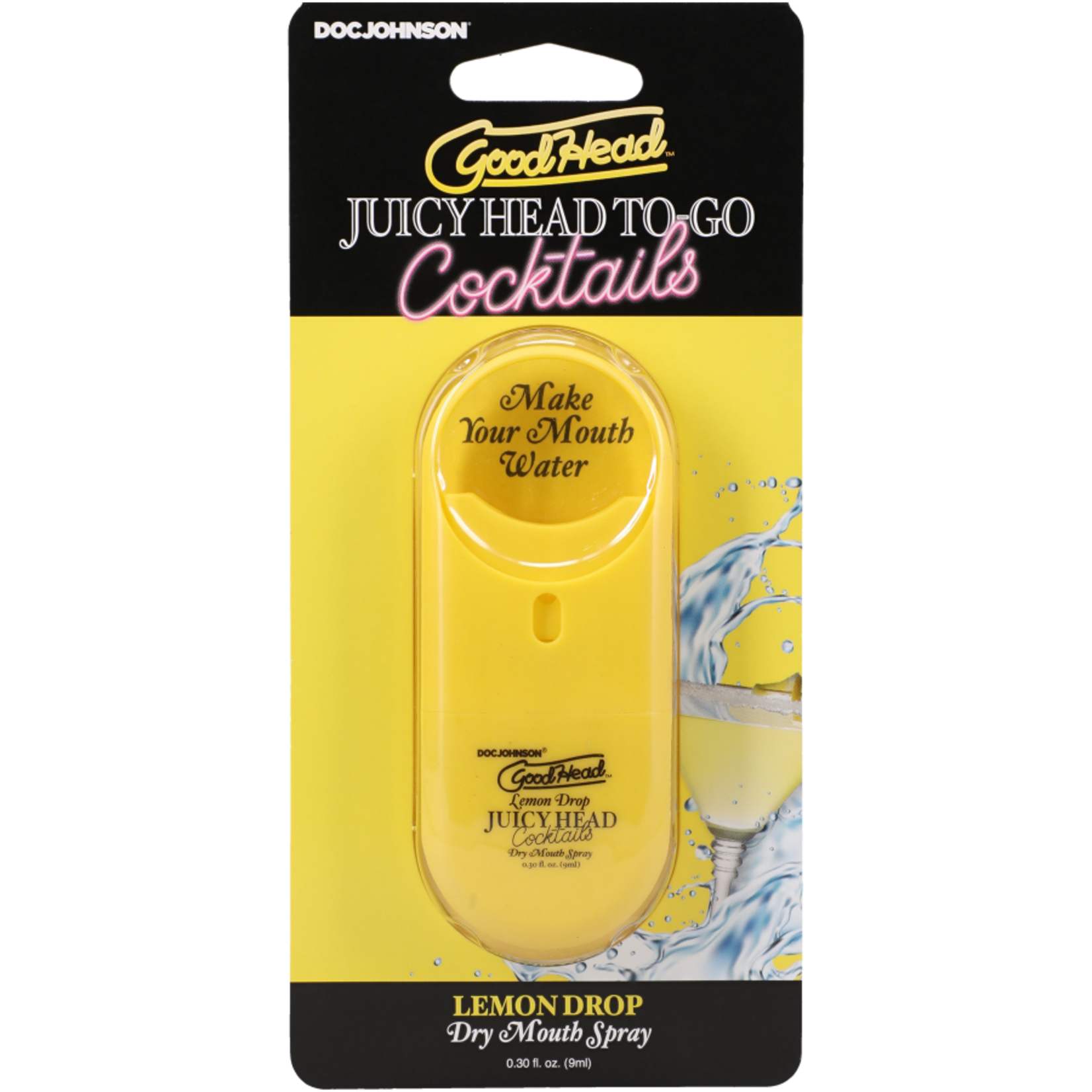 DOC JOHNSON GOODHEAD - JUICY HEAD COCKTAILS DRY MOUTH SPRAY TO-GO - LEMON DROP