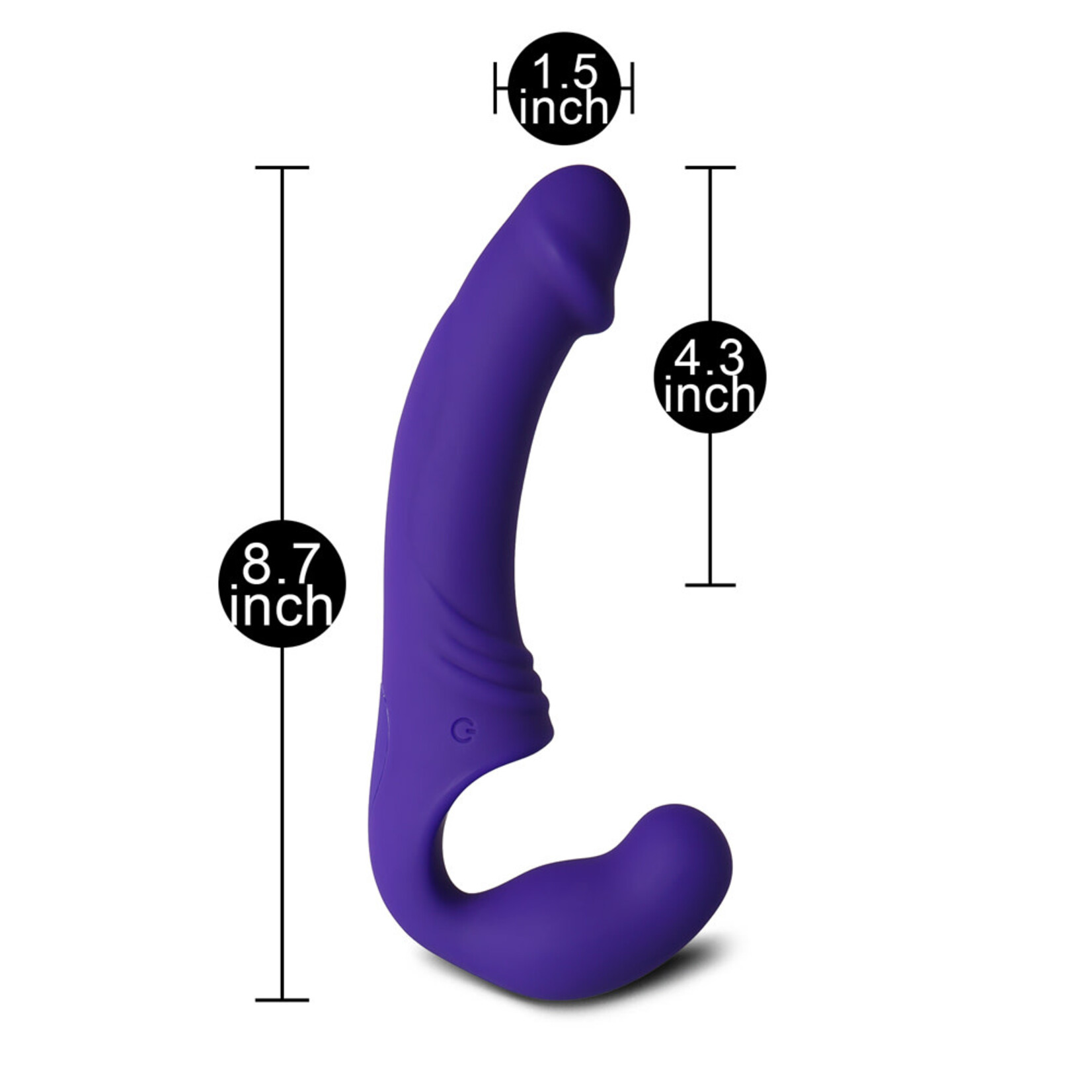 SINSATIONS 10-SPEED PURPLE COLOR RECHARGEABLE SILICONE DOUBLE ENDED PENIS VIBRATOR ( 2 VIBRATORS )