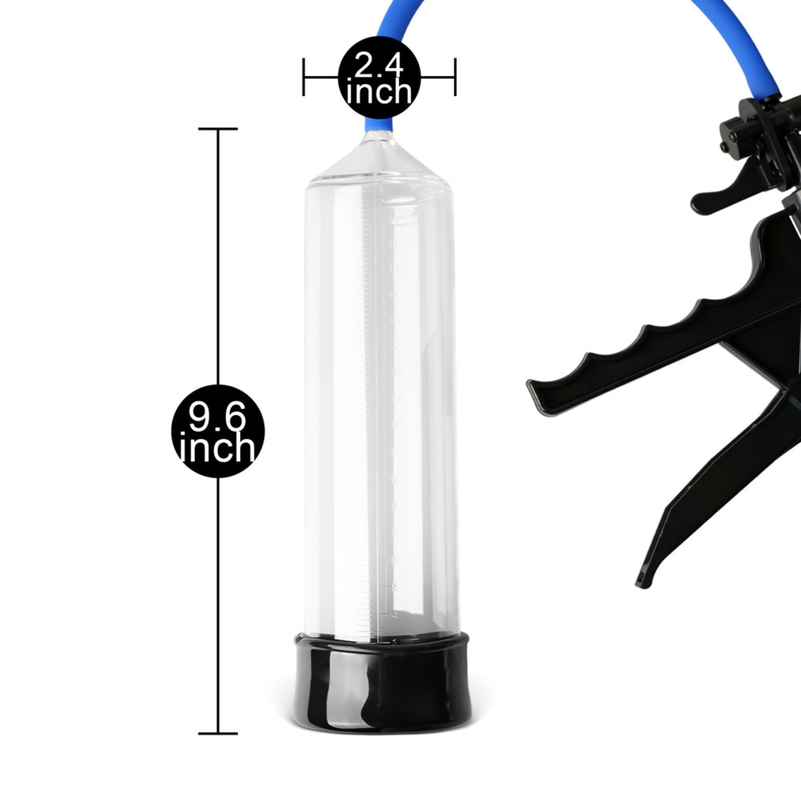 SINSATIONS PLASTIC PISTOL PUMP WITH GAUGE & QR VALVE