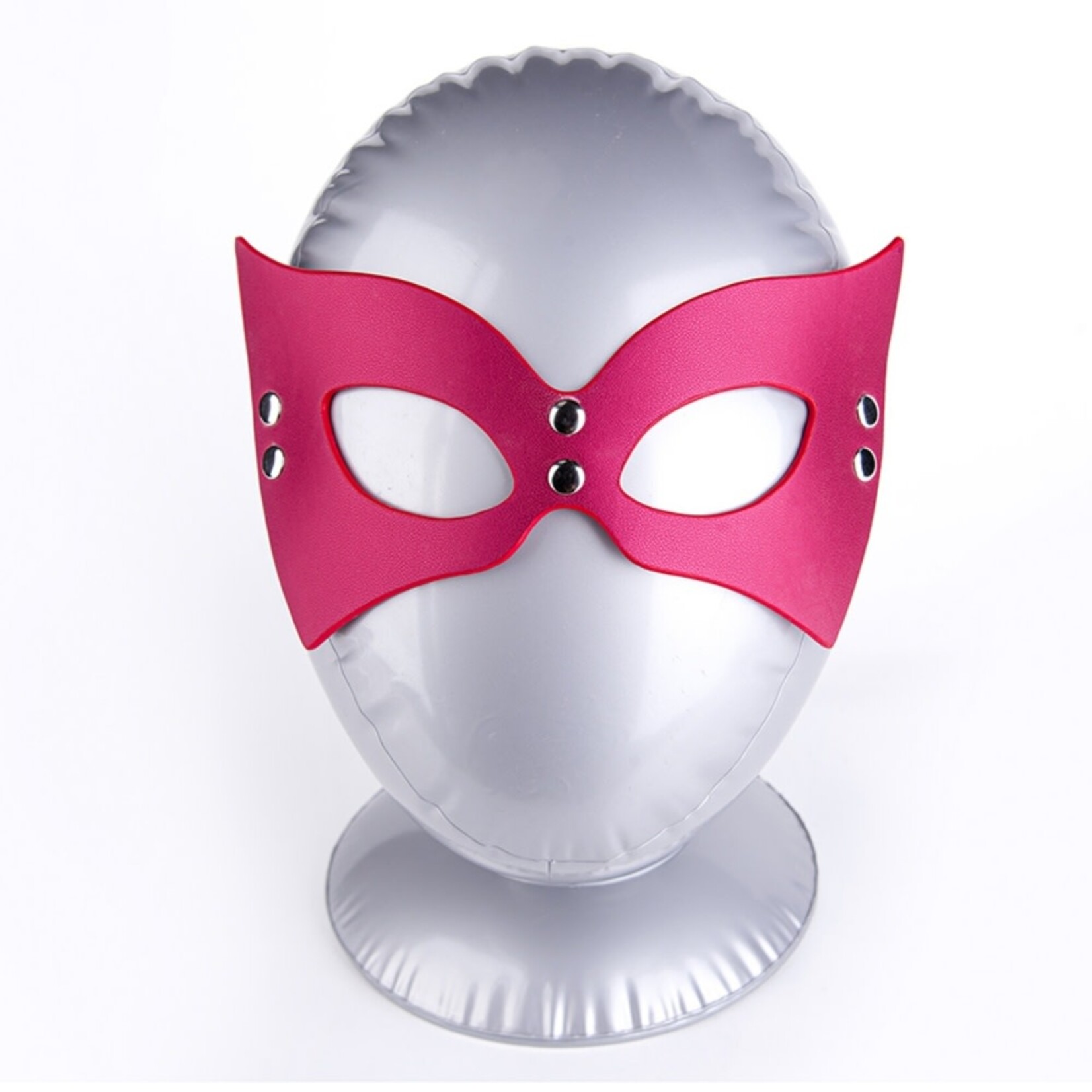 SINSATIONS RED + BLACK PU COSPLAY MASK