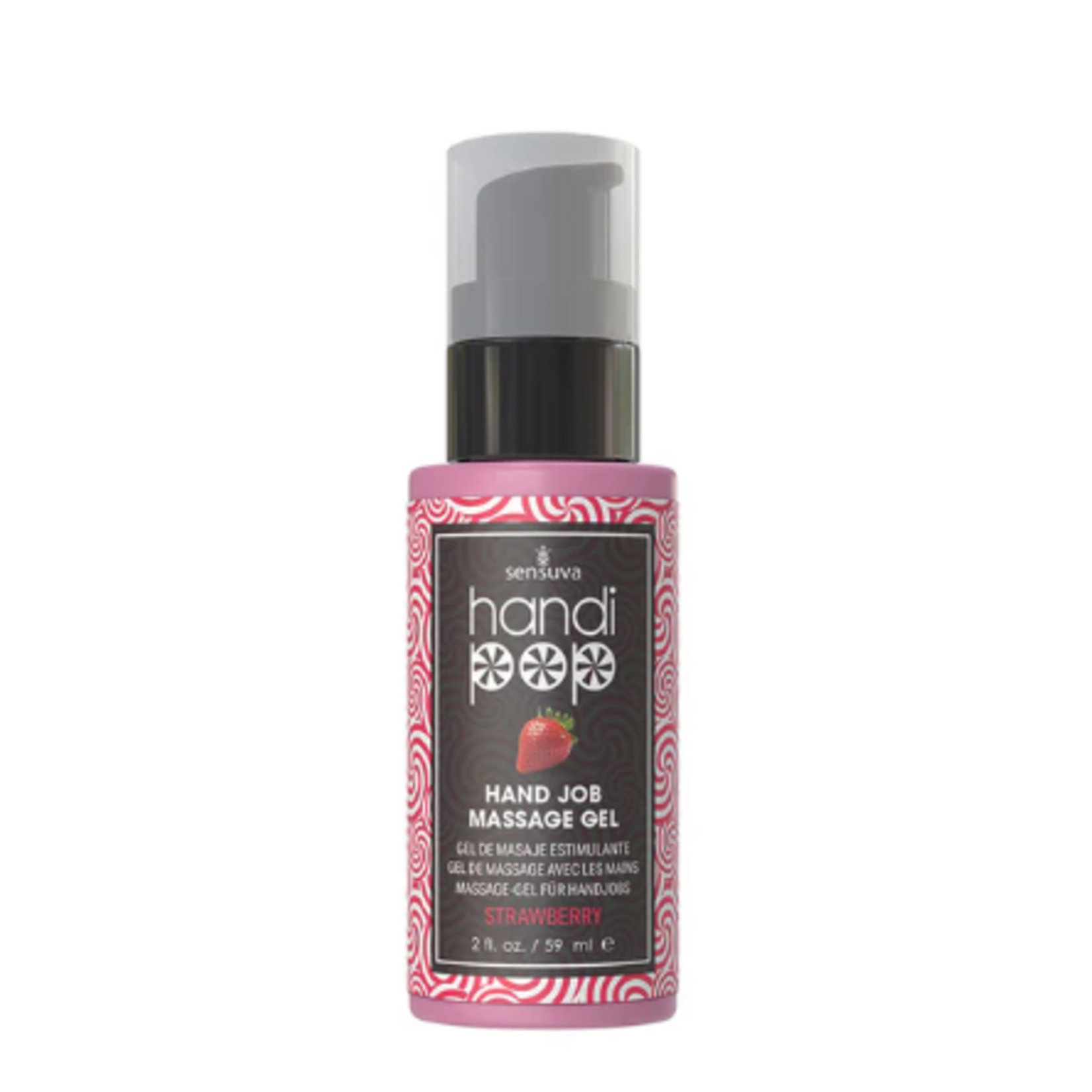 SENSUVA SENSUVA - HANDIPOP EDIBLE MASSAGE GEL - STRAWBERRY 2OZ.