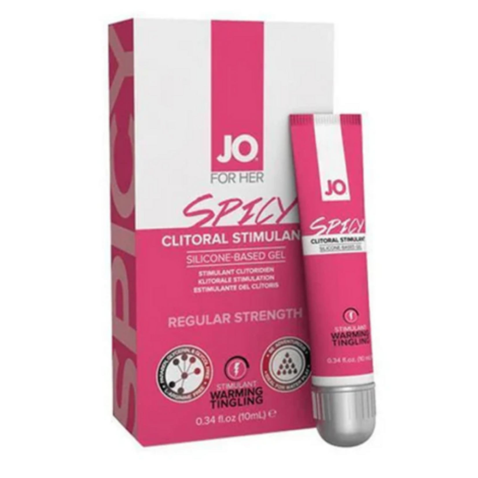 SYSTEM JO JO SPICY CLITORAL GEL - WARMING - STIMULANT 0.34 FLOZ / 10 ML