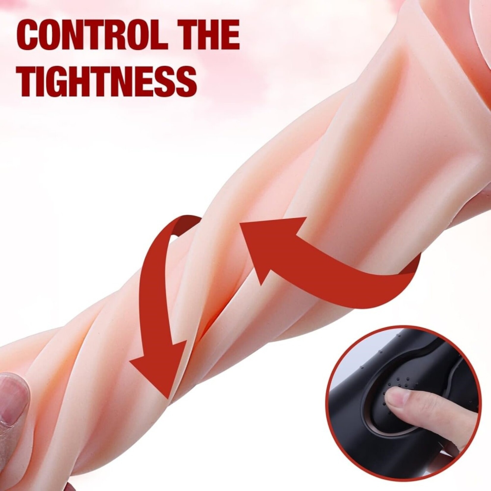 SINSATIONS APP-CONTROLLED VIBRATING MASTURBATOR - 10 VIBRATING MODES WITH TEXTURED INNER SLEEVE