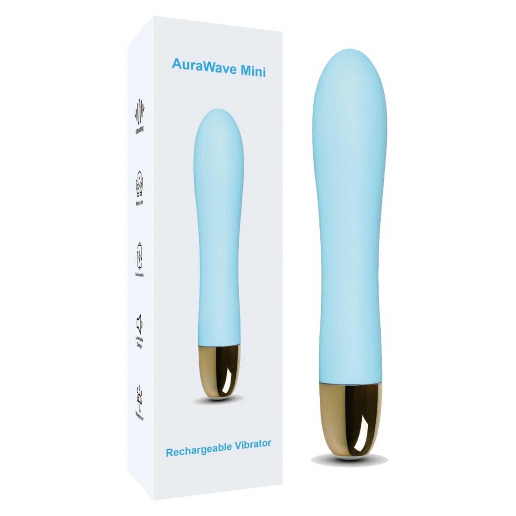 SINSATIONS 7-SPEED BLUE COLOR RECHARGEABLE CLASSIC VIBRATOR