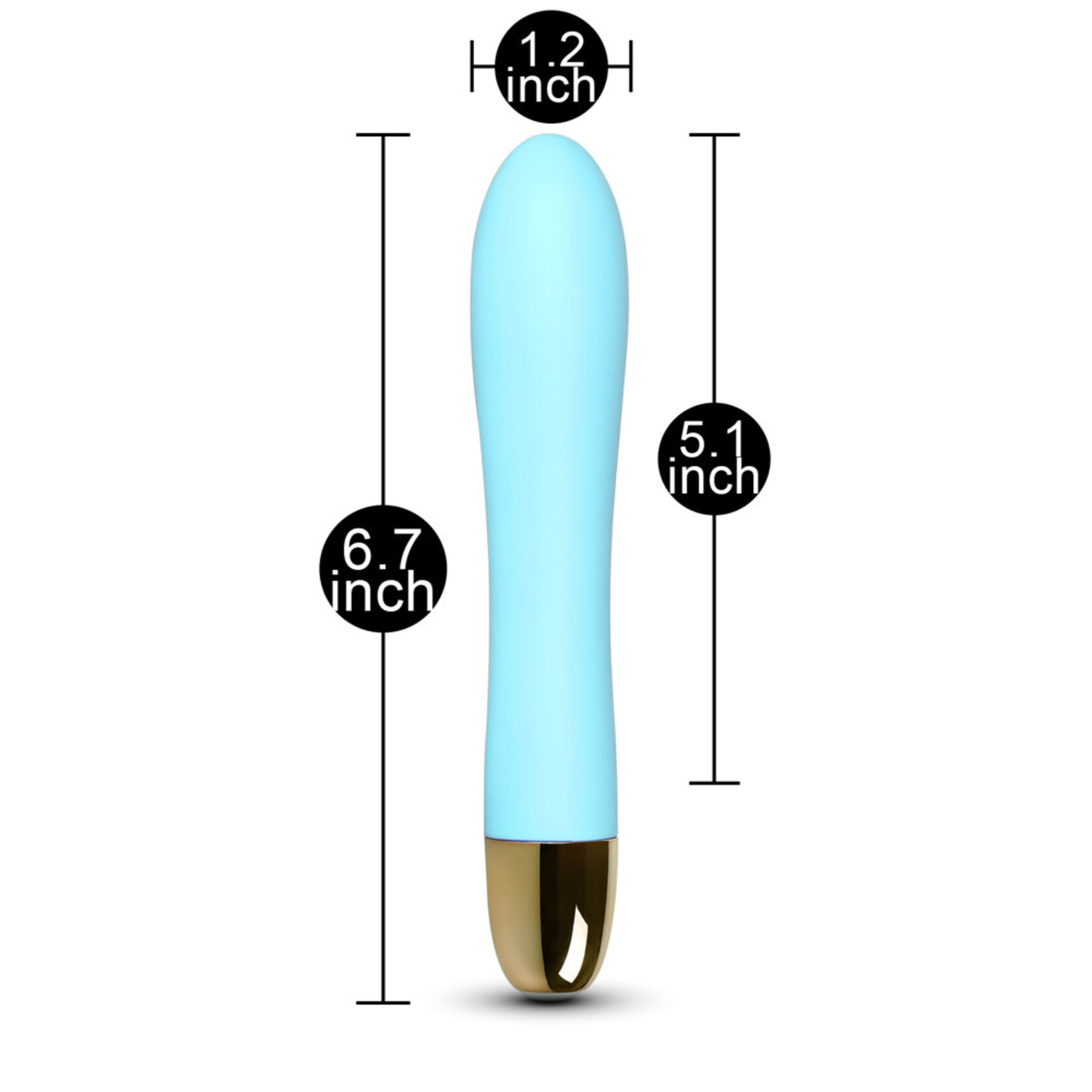 SINSATIONS 7-SPEED BLUE COLOR RECHARGEABLE CLASSIC VIBRATOR