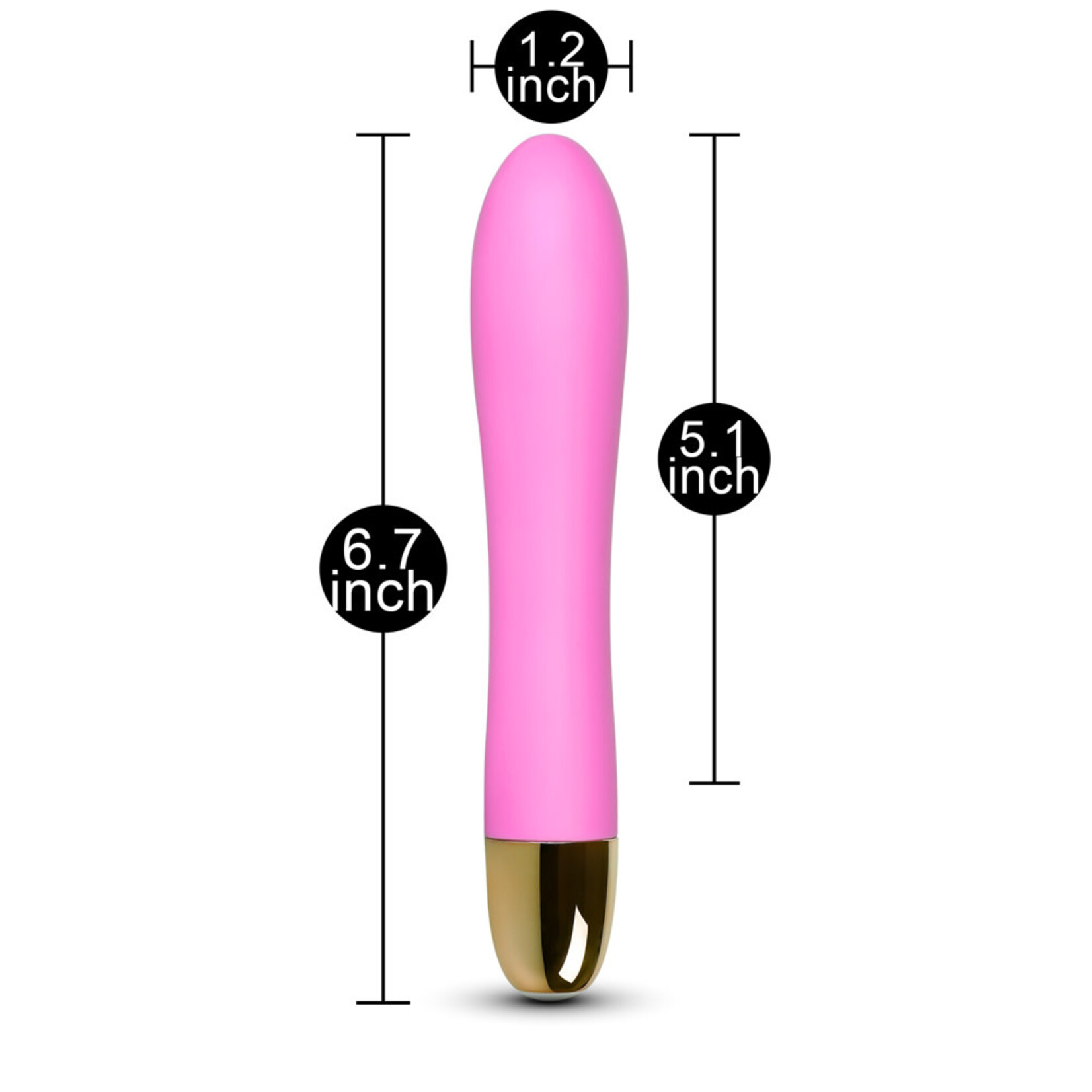 SINSATIONS 7-SPEED MAGENTA COLOR RECHARGEABLE CLASSIC VIBRATOR