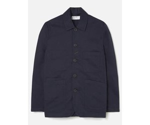 UW Bakers Jacket Navy Cotton Twill (20102) - Drinkwater's
