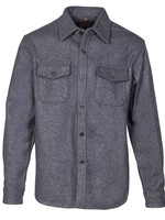 Schott CPO Overshirt Grey Wool Flannel