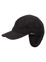 Wigens Kent Melton Wool Baseball Cap Grey