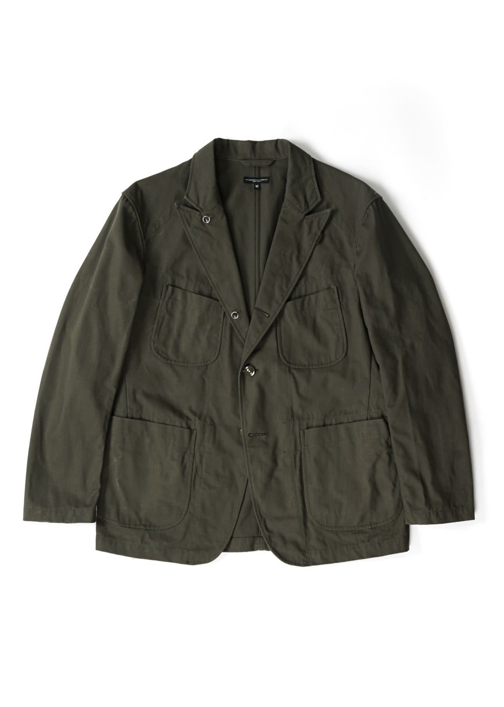 EG Bedford Jacket Olive Heavy Weight Cotton Ripstop (21F1D005