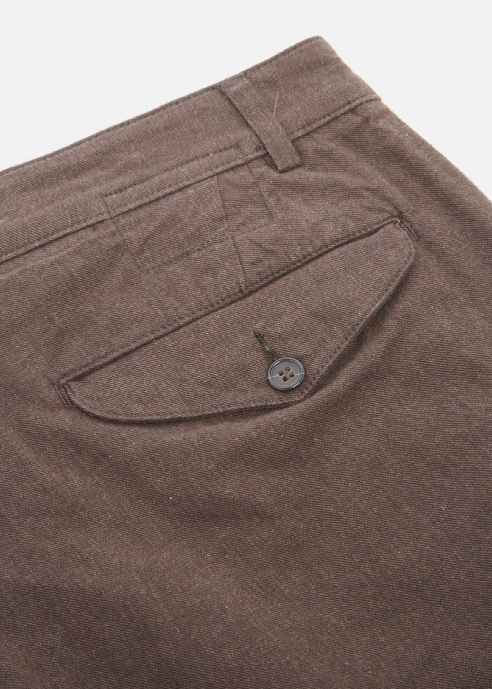 Universal Works Universal Works Ashton Pant Chocolate Cotton Marl