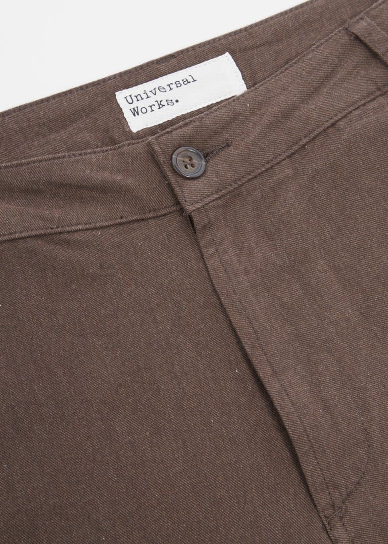 Universal Works Universal Works Ashton Pant Chocolate Cotton Marl