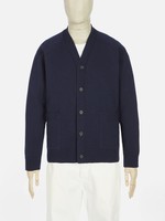 Universal Works Universal Works Vince Cardigan Navy Recycled Wool