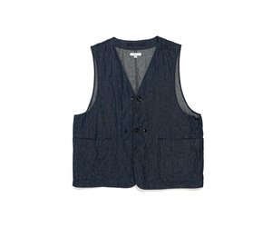 Engineered Garments Engineered Garments Upland Vest Indigo 8oz Industrial  Denim