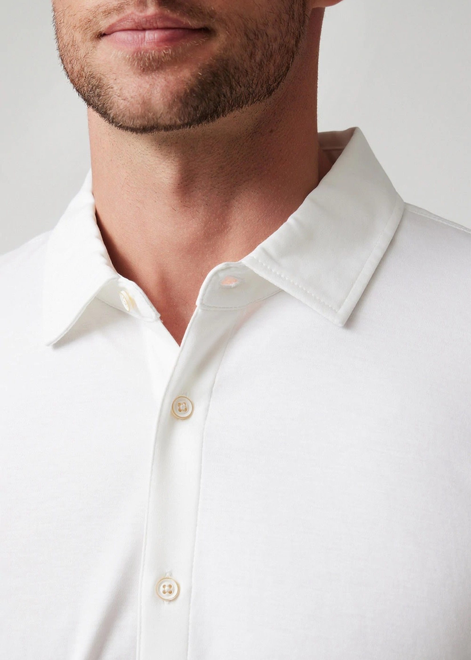 Raffi Raffi White Aqua Cotton S/S Button Front Shirt