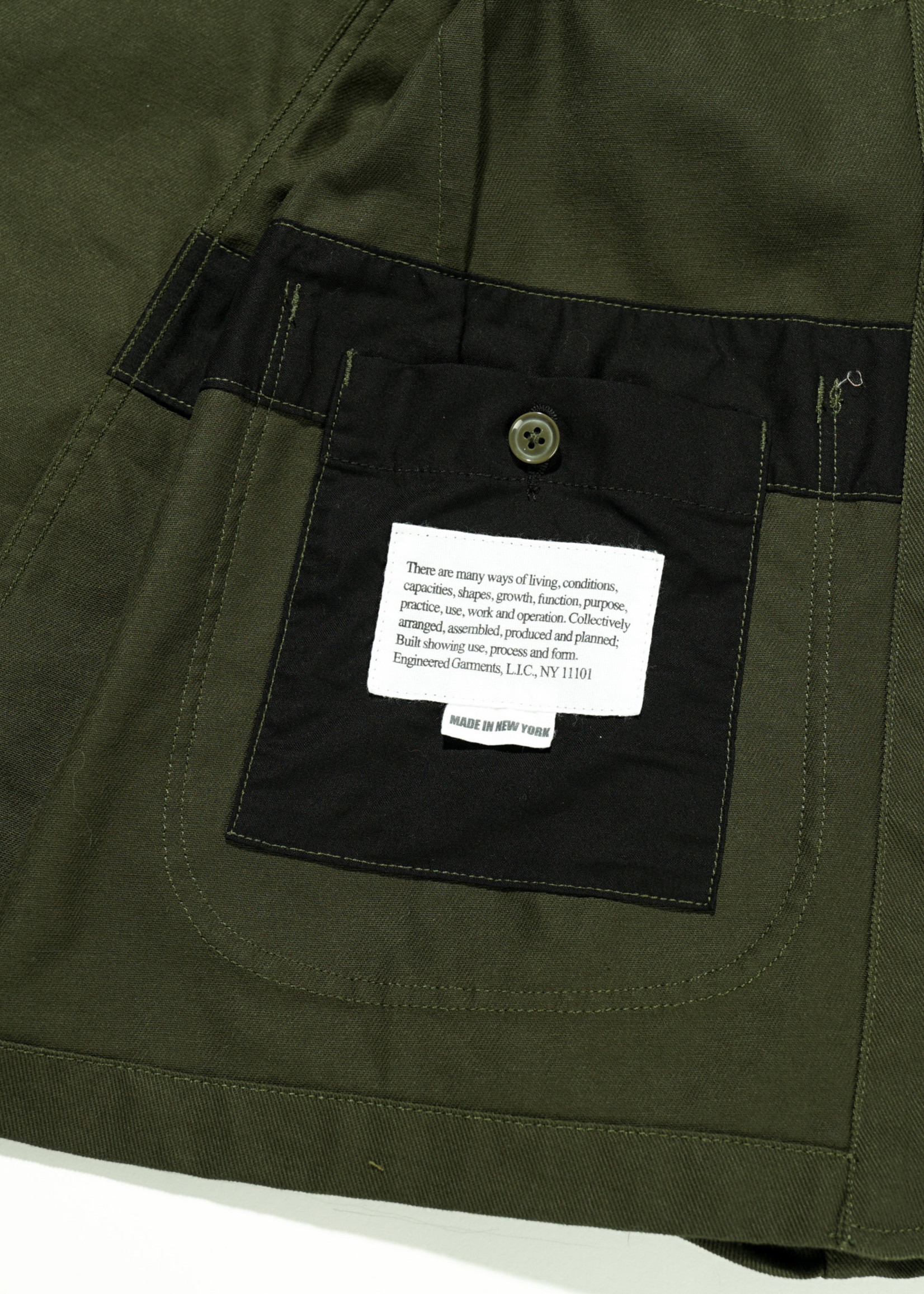 Engineered Garments Engineered Garments Bedford Jacket Olive Cotton Heavy Twill