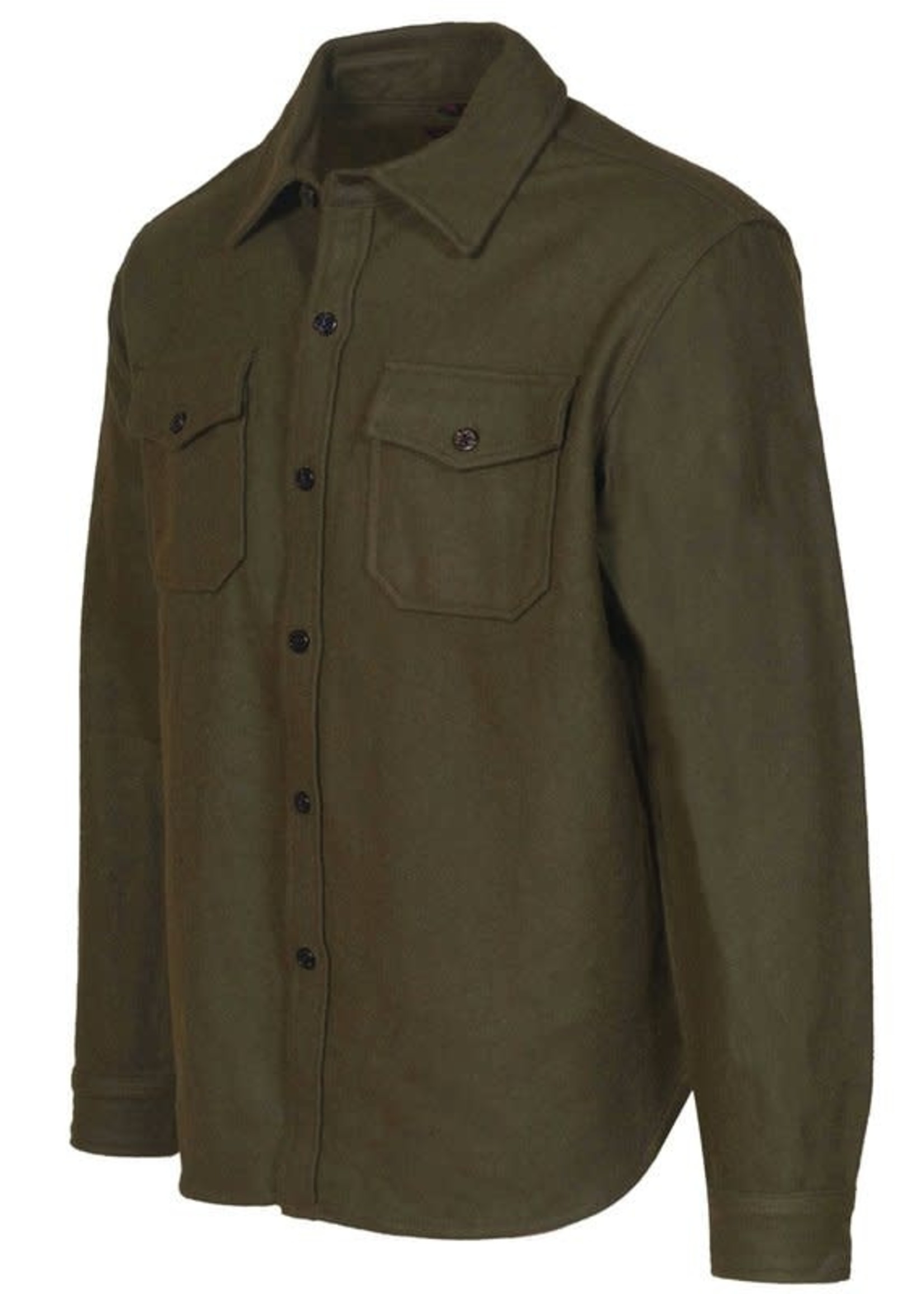 Schott Olive 20 oz Wool CPO Shirt Jacket