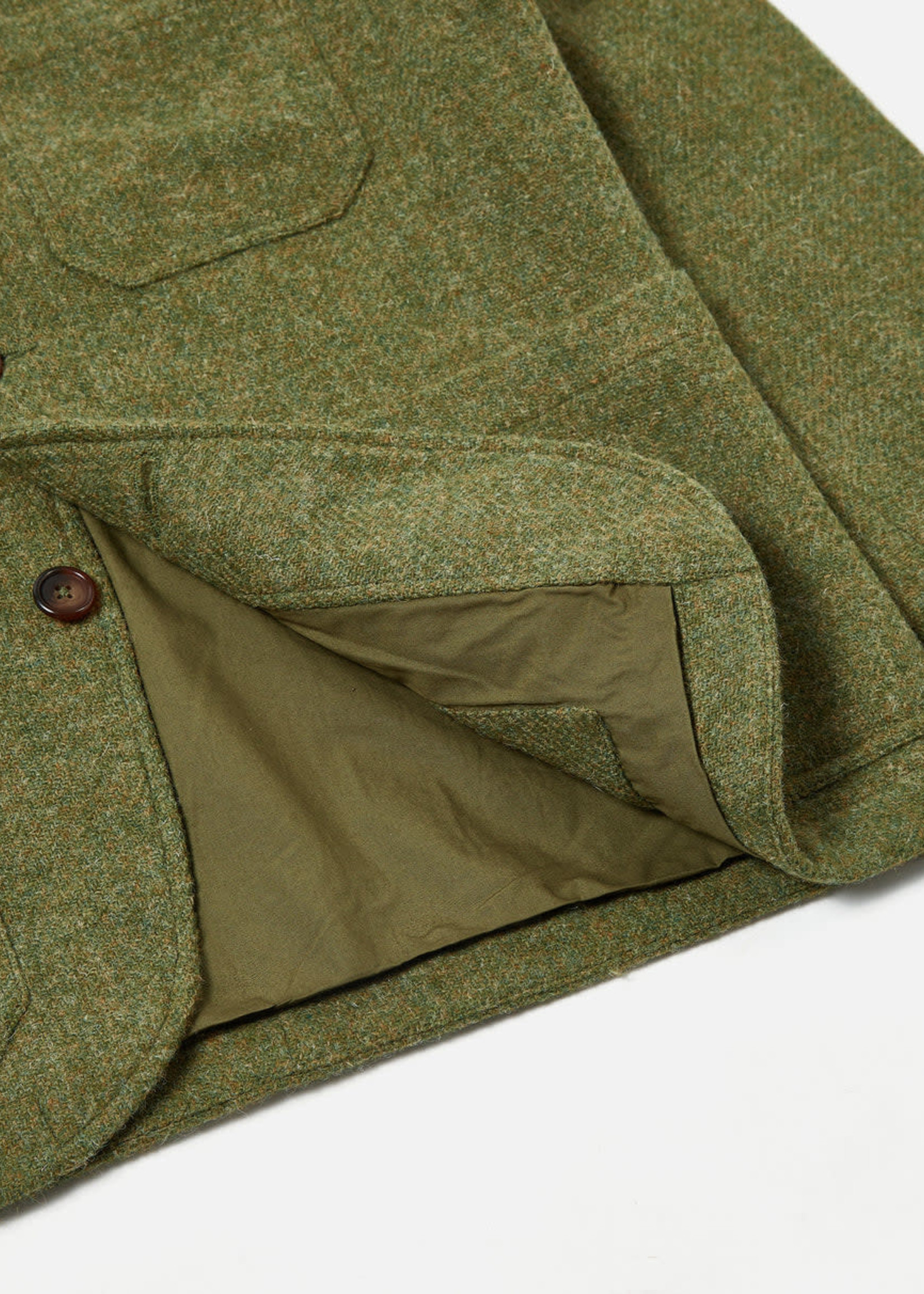 Universal Works Universal Works Baker's Jacket Olive Harris Tweed