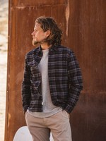 Kato Kato Ripper Shirt Charcoal Black Plaid Flannel