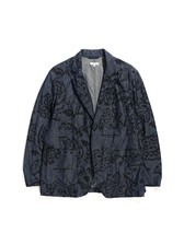 ジャケット・アウター Engineered Garments Baker Jacket Floral EG Bedford Jacket Indigo Floral Print (23S1D005) - Drinkwater's
