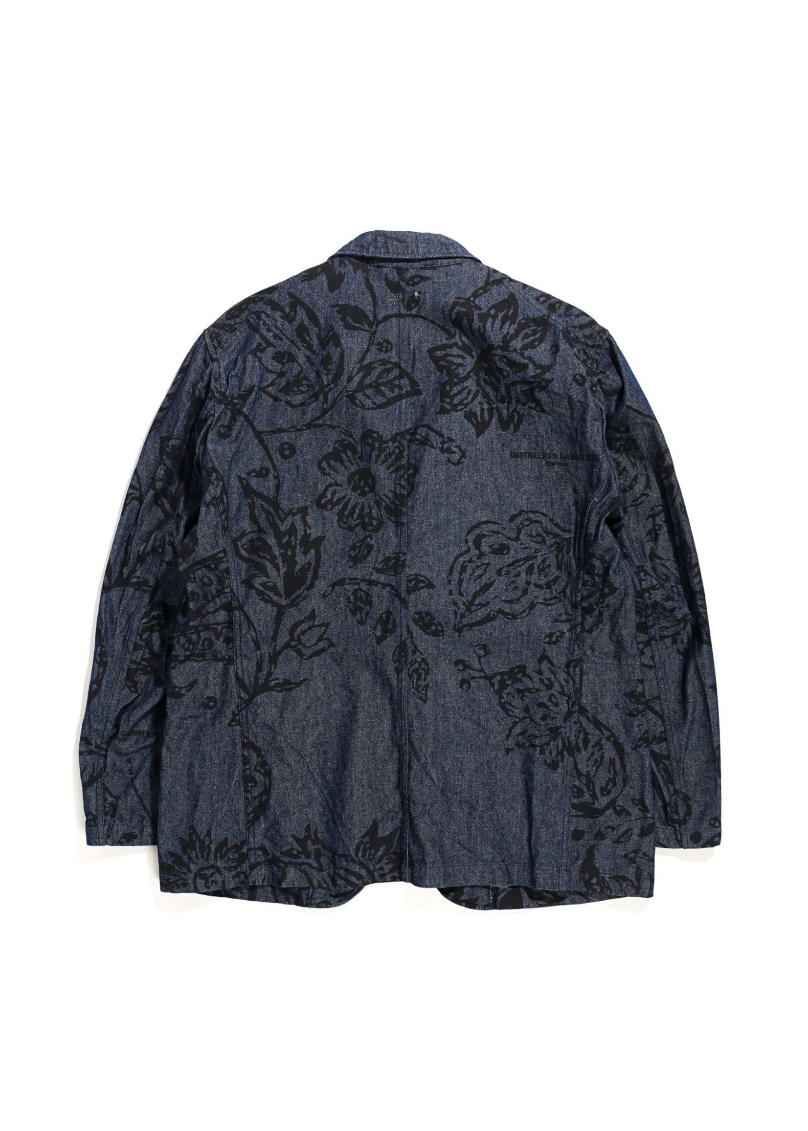 Engineered Garments Engineered Garments Bedford Jacket Indigo Floral Print (23S1D005)