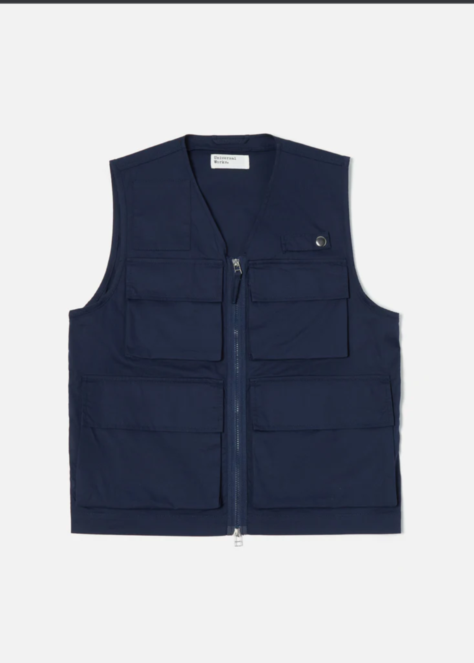 Universal Works Universal Works Photographer Gilet Navy Fine Twill