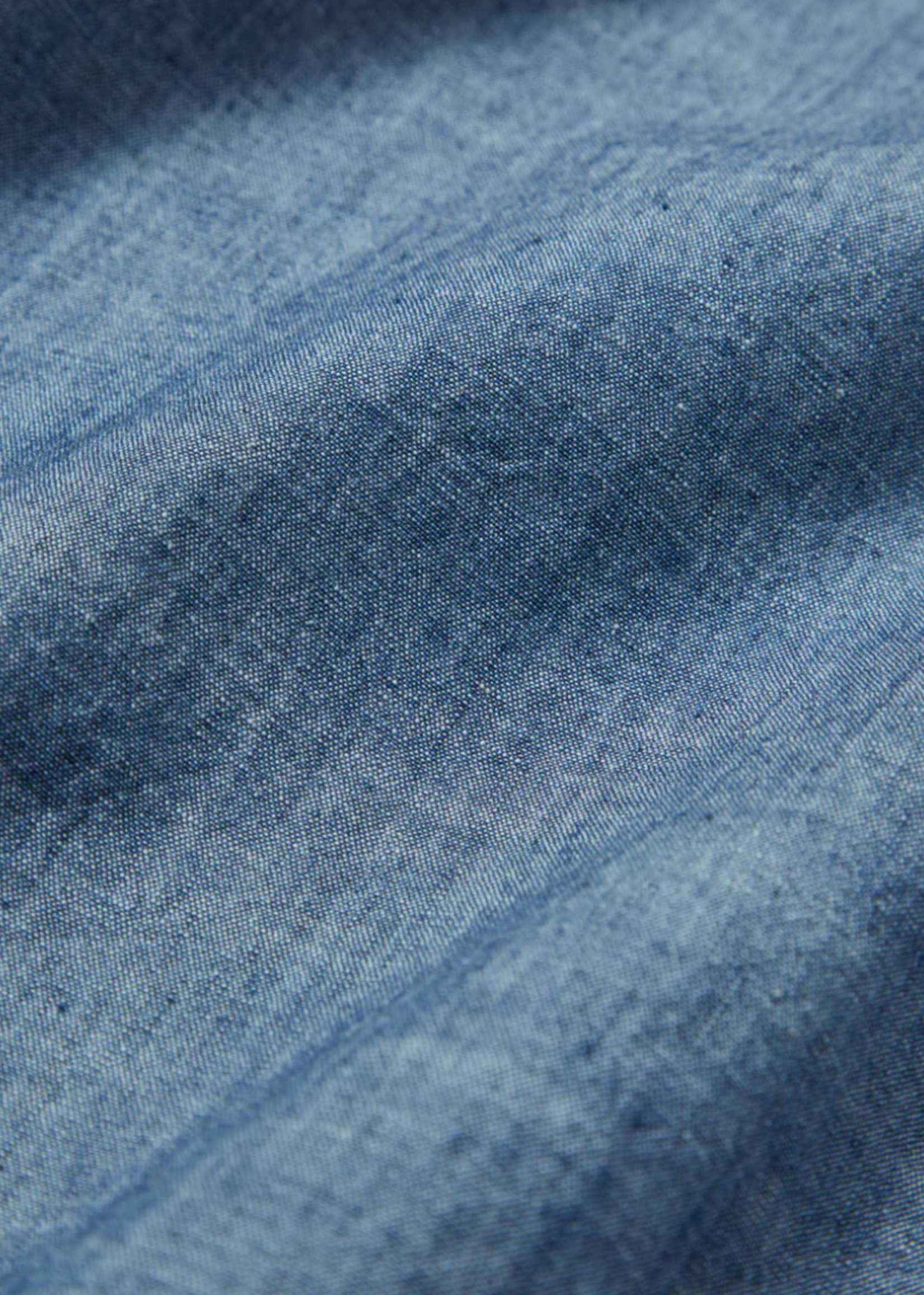 Indigo Chambray Workshirt Medium Wash - MILWORKS