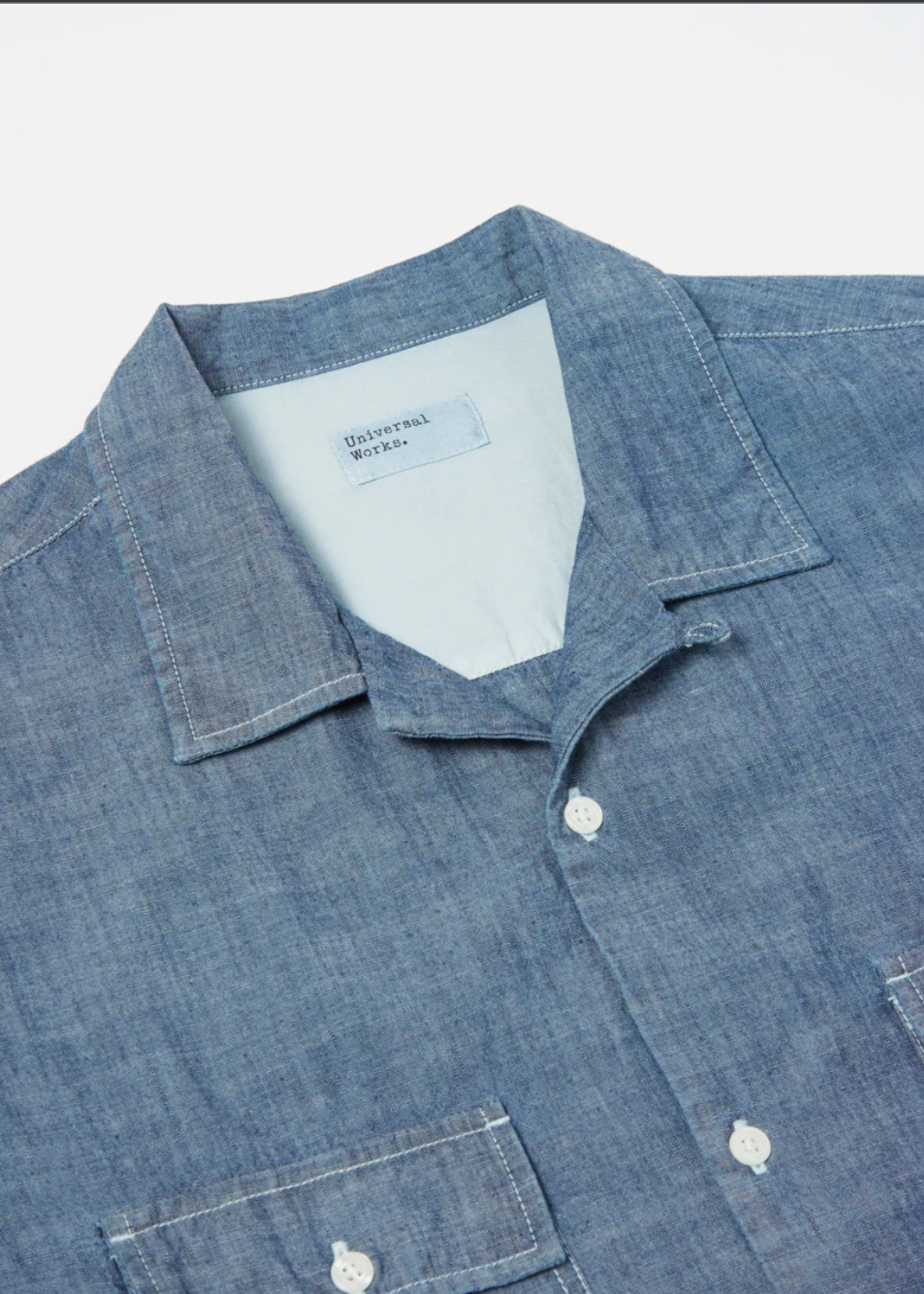 Universal Works Universal Works Workers Shirt Indigo Chambray