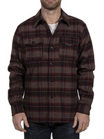 Schott CPO Shirt Brown Plaid Wool Flannel