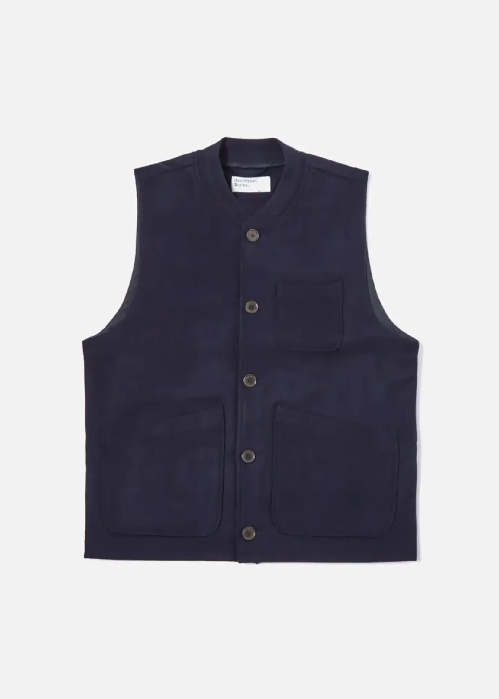 Universal Works Universal Works Mowbray Waistcoat Poly / Wool Navy