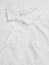 トップス Engineered Garments Shawl Shirt White Engineered Garments Shawl Shirt White