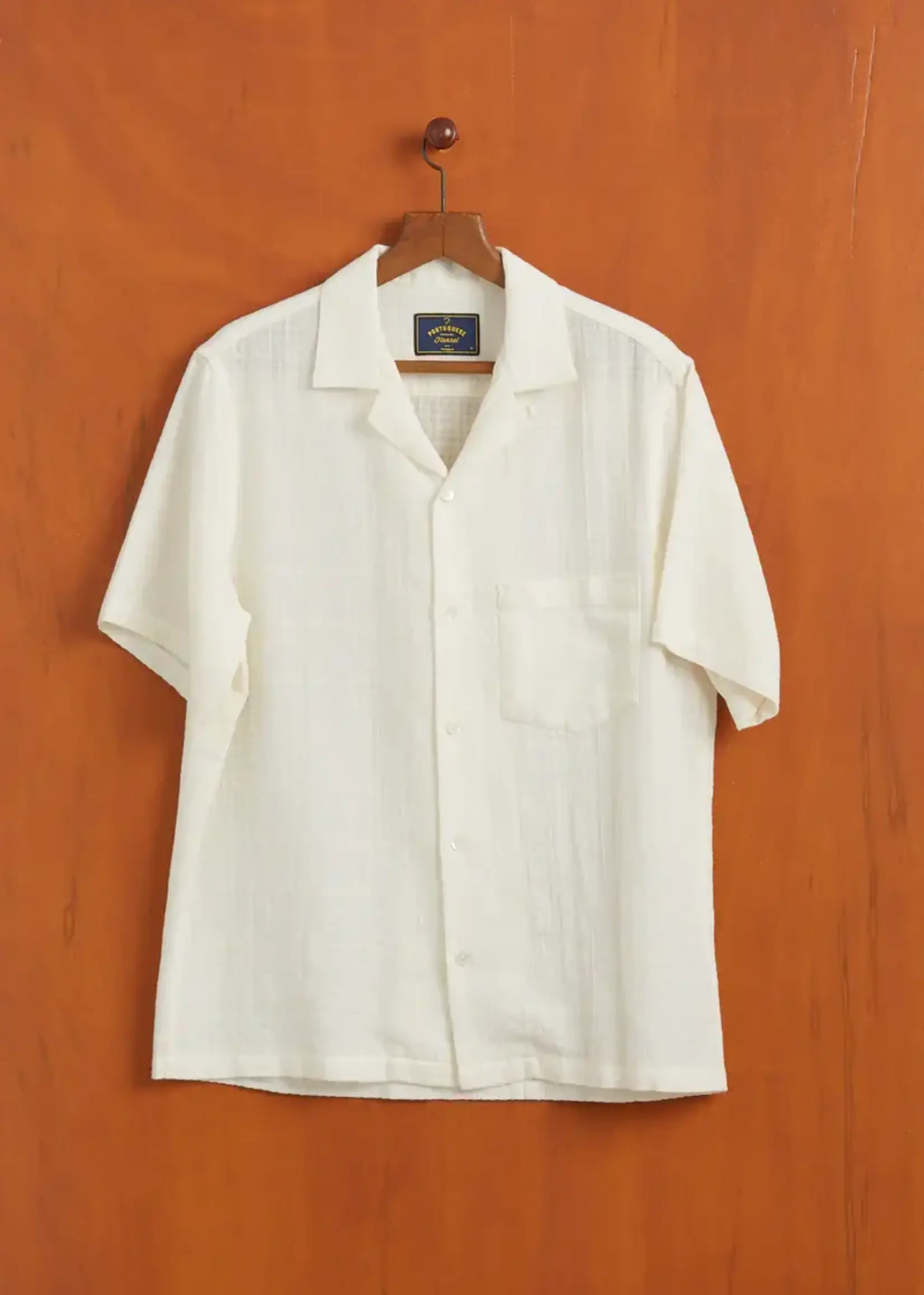 Portuguese Flannel Portuguese Flannel Grain White Sport Shirt