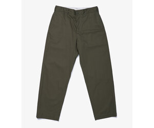 EG Workaday Chino Pant Olive Twill (24S2WDF005) - Drinkwater's