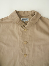 EG Workaday Shawl Collar Jacket Khaki Ripstop (24S2WDD008