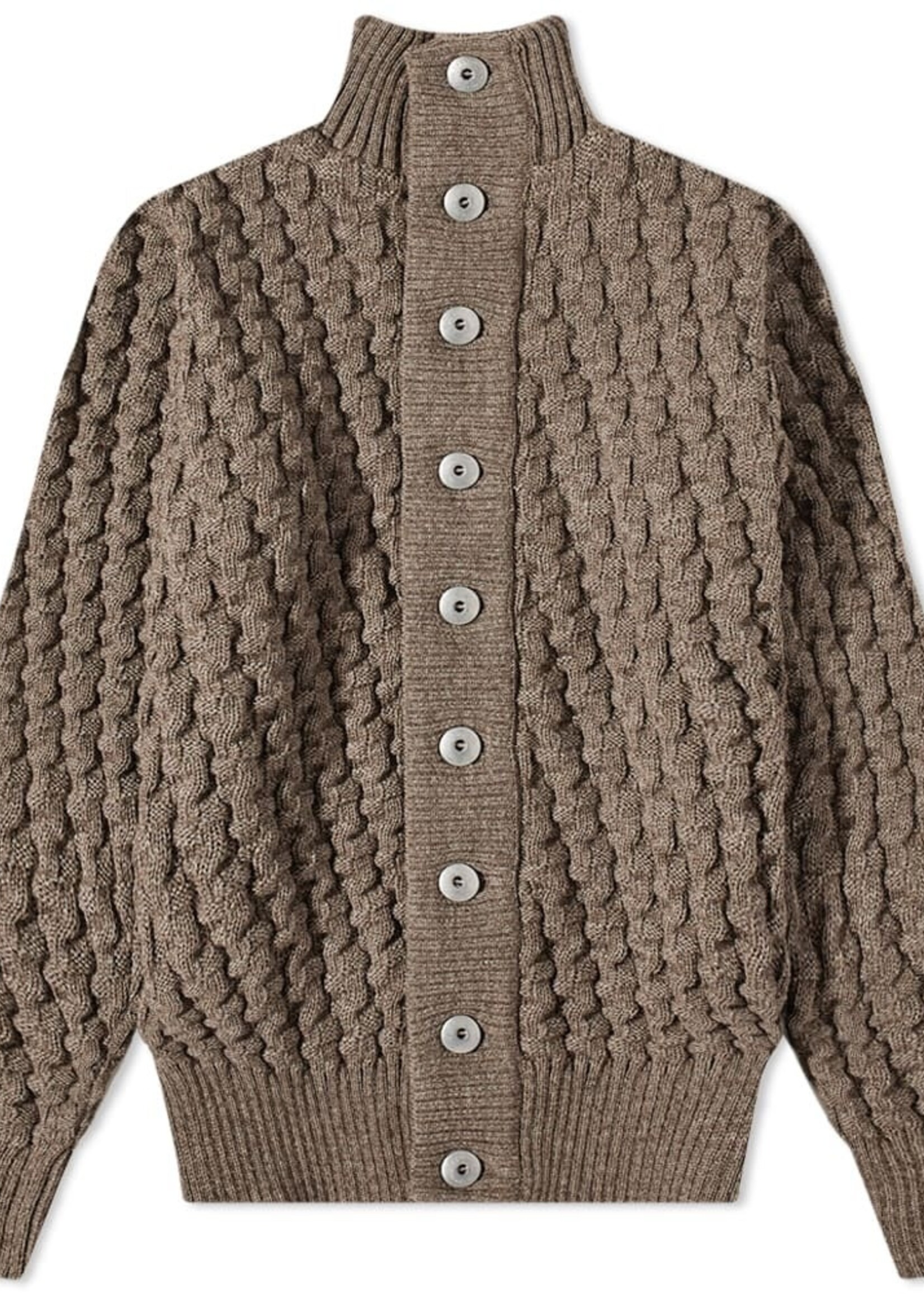 S.N.S Herning Stark Cardigan Terra Brown Wool W024 Drinkwater s Cambridge