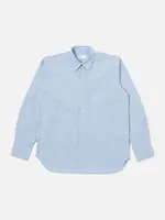 Universal Works Universal Works Lazy Day Shirt Chelsea Cotton Stripe Blue