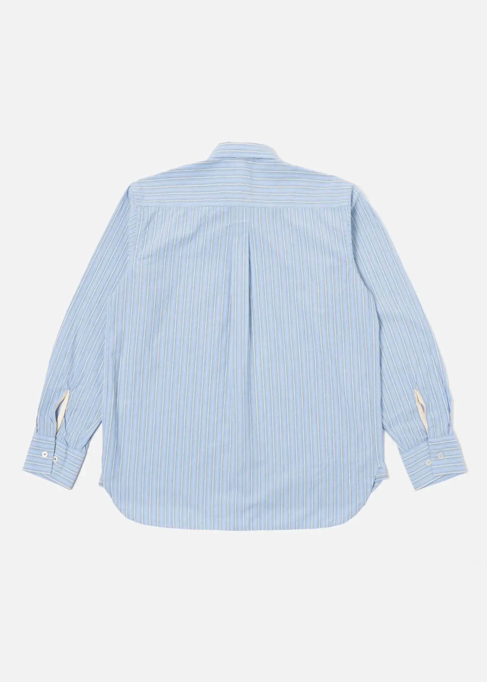 Universal Works Universal Works Lazy Day Shirt Chelsea Cotton Stripe Blue