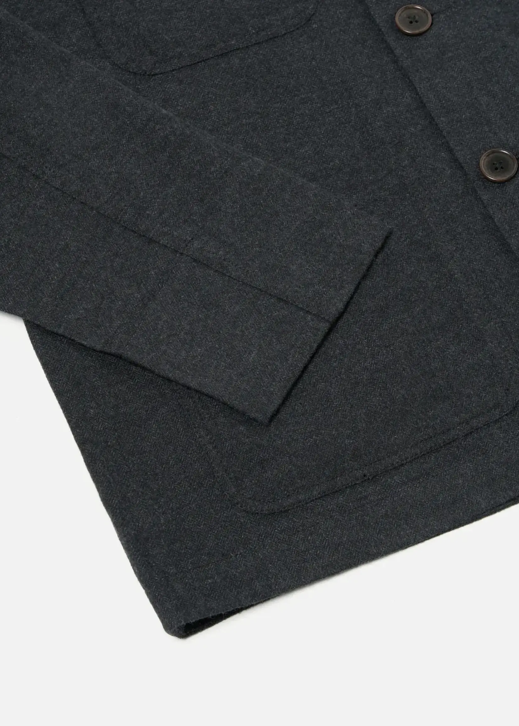 Universal Works Universal Works Merchant Jacket Veta Upcycled Cotton Charcoal