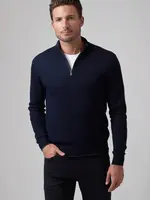 Raffi Raffi Navy Merino Wool 1/4 Zip